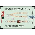 North-American P-51D Mustang seatbelts SPACE 1/48