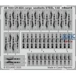 Sikorsky UH-60A cargo seatbelts STEEL 1/48