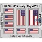 USN Ensign flag WW2 STEEL  1/700