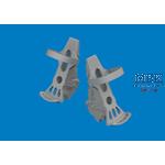 Messerschmitt Bf-109G-5/6 rudder pedals PRINT 1/24