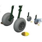 Curtiss P-40E Wheels cross tread 1/48