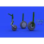 Mikoyan MiG-21PFM wheels  1/48