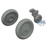 Messerschmitt Bf-109G-6 wheels 1/72