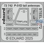 North-American P-51D Mustang tail antennas STEEL