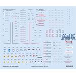 Messerschmitt Bf 109G stencils 1/32