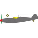 Bf-109G-6 late framed canopy TFace Masking Tape