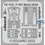 Lockheed-Martin F-16C Block 25/42 seatbelts STEEL