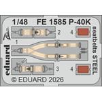 Curtiss P-40K seatbelts STEEL 1/48