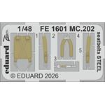 Macchi MC.202 seatbelts STEEL 1/48