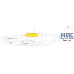 P-51B/C Mustang framed canopy 1/48 Masking Tape