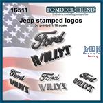 Jeep Willys / Ford logos 1/16