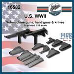 U.S. submachine guns and hand guns WWII  (1:16)