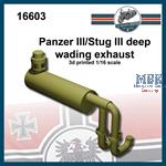 Panzer III / Stug III deep wading exhaust (1:16)