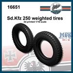 SdKfz 250, weighted tires (1:16)