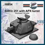 SdKfz 251 with APX turret (1:16)
