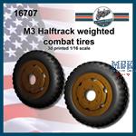 M3 halftrack, weightes combat tires (1:16)