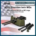 Twin machine guns for M551 (1:16)