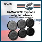 Kamaz 6396 Typhoon weighted wheels (for Takom)