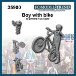 Kid with bike