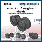 Kfz. 13 Adler weighted wheels