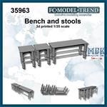 Bench and stools