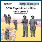 Spanish Civil War militian tank crew,  set 1