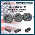 Chevrolet G7107, weighted wheels