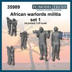 African warlords militia , set 1