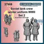 Soviet tank crew in winter uniform WWII, set 2