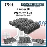 Panzer III worn wheels