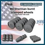 M4 Sherman burnt stamped wheels