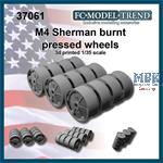 M4 Sherman burnt pressed wheels