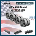 M3 / M5 / M8 Stuart burnt wheels