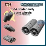 T-34 Early spider burnt wheels