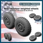 M102 Howitzer weighted wheels
