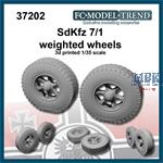 SdKfz 7, weighted wheels
