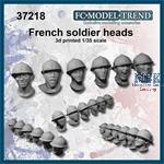 French soldiers heads WWII