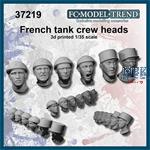 French tank crew heads