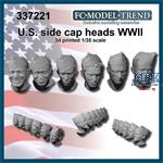 US heads with field cap WWII