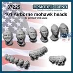 USA "Mohawk" heads WWII (101st Airborne)