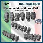 Italian soldier heads with Fez WWII