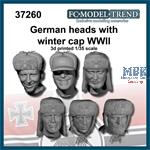 German heads with winter cap WWII
