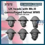 UK heads with camouflaged Mk.III helmet