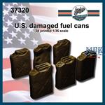 US WWII dented fuel cans