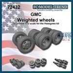 GMC 2,5 ton truck, weighted wheels (1:72)