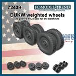 DUKW, weighted wheels (1:72)