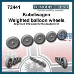 Kübelwagen weighted desert "balloon" wheels (1:72)