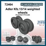 Kfz. 13/14 weighted wheels (1:72)