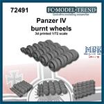 Panzer IV burnt wheels (1:72)