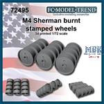 M4 Sherman burnt solid wheels  (1:72)